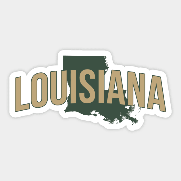 Louisiana State Sticker by Novel_Designs